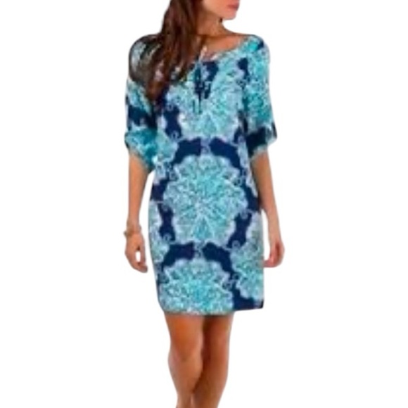 Lilly Pulitzer Dresses & Skirts - Lilly Pulitzer Everett Dress in Bright Navy Hey Big Sailor Sz M